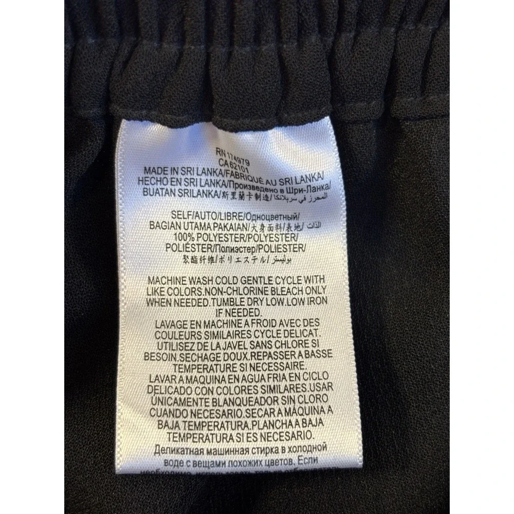 BCBG Generation Women's XS Sexy Black Paper Bag Cropped Pants Capsule Staple